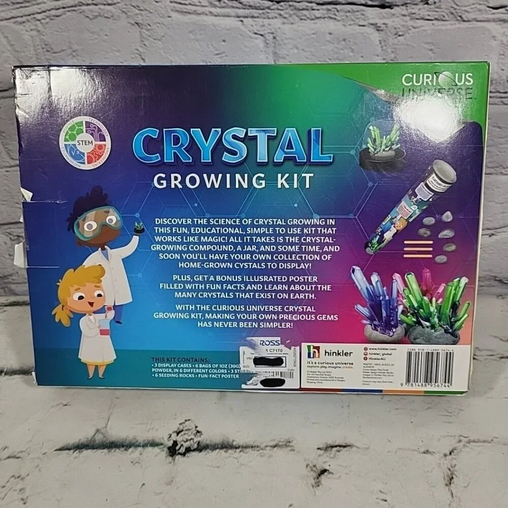 Crystal Growing Earth Science Kit‎ Kid Age 8 By Curious Universe New